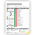 Asp Kia Multi-Point Inspection Form, 8 1/2" X 11"-2 Part, 250 Per Pack Pk 7288